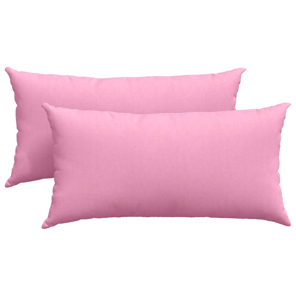 Sofakissen 2 pcs Hellgrau 50 x 30 cm Stoff