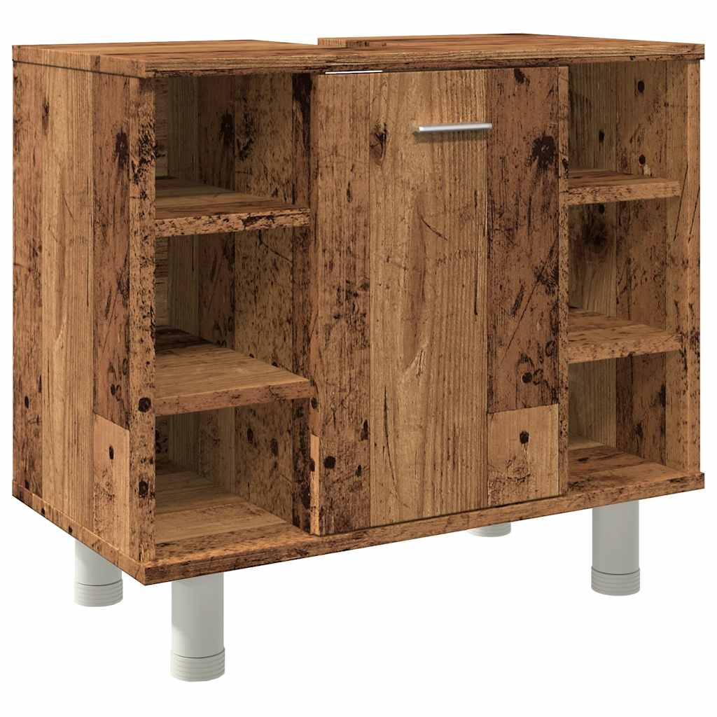 Badezimmerschrank Weiß 60x32x53,5 cm Holzwerkstoff