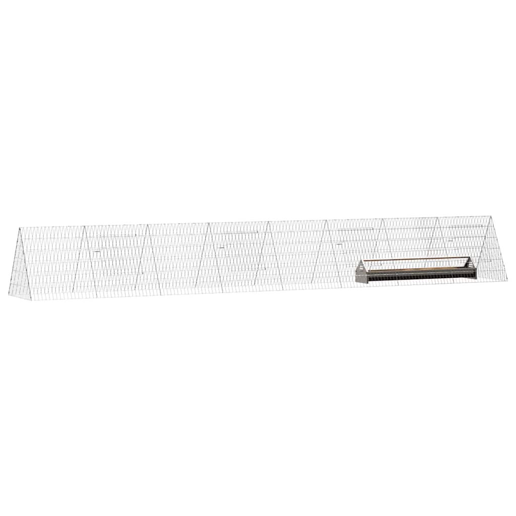 Hühnerkäfig Silber 110 x 55 x 55 cm Verzinkter Stahl