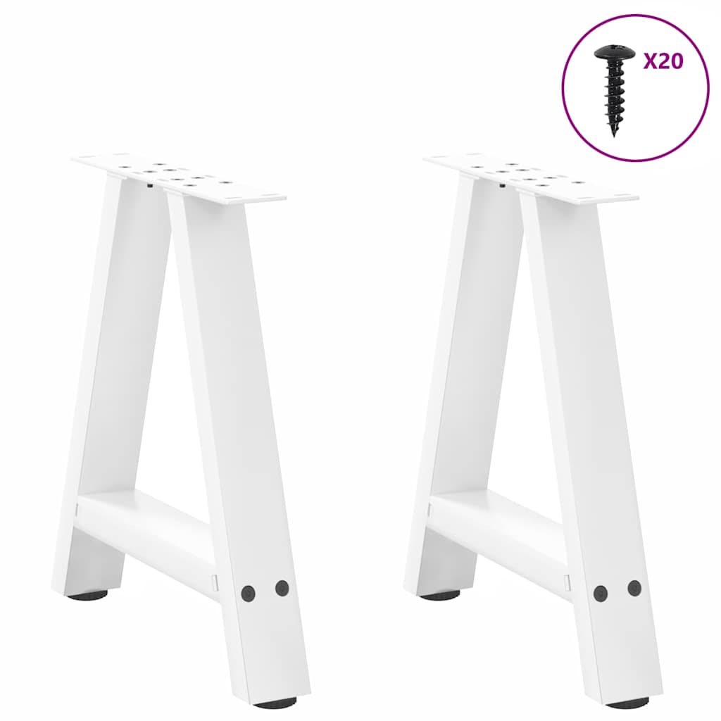 Couchtischbeine A-Form 2 Stk. 30x(30-31) cm Stahl