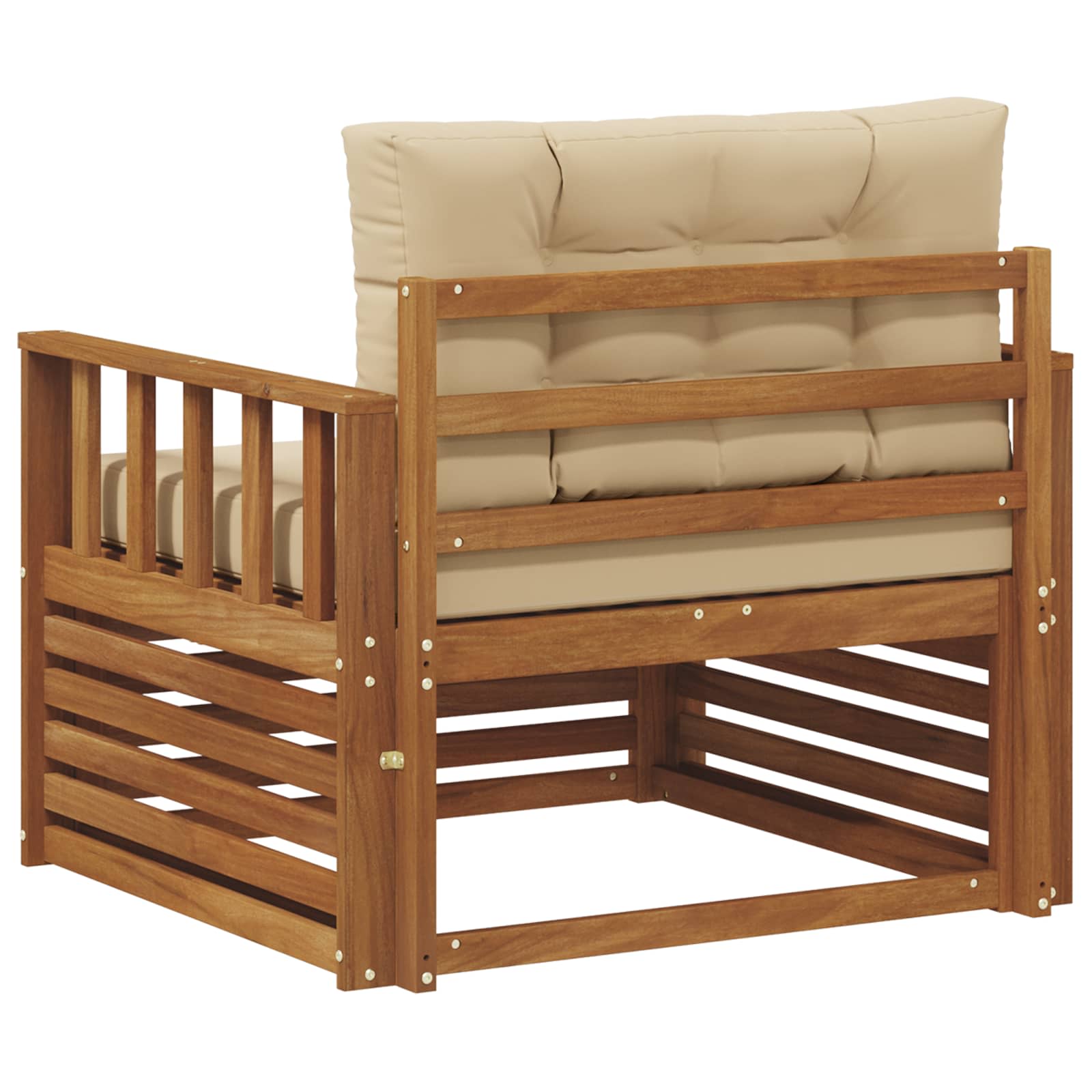 2 Stück Outdoor-Sofa Natur
