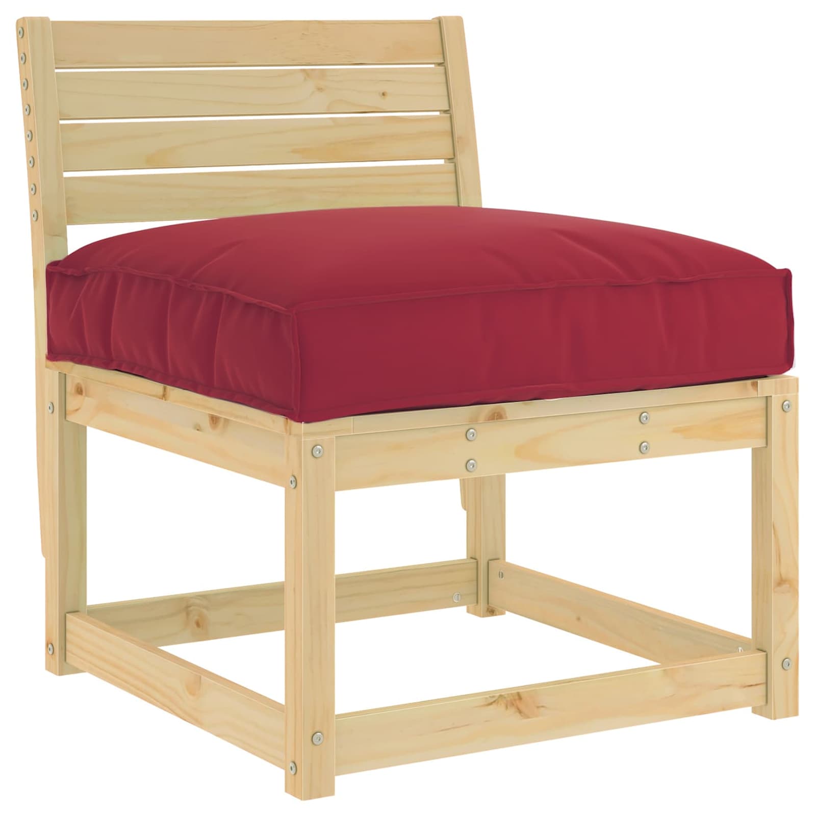 Kissen Anthrazit 80 x 80 x 12 cm Oxford-Stoff