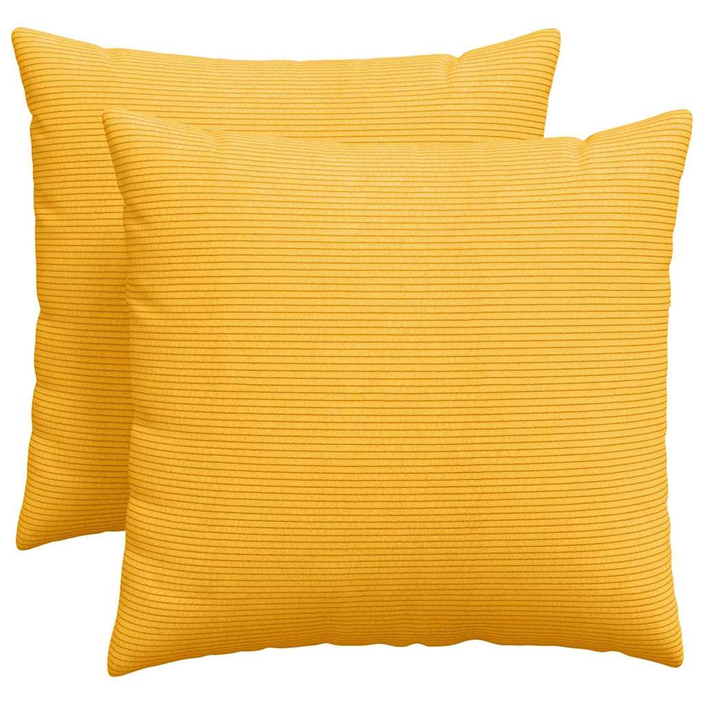 Sofakissen 2 Stück Hellgrau 50 x 30 cm Cordstoff