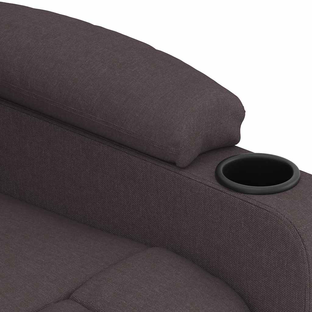 Massagesessel Hellgrau Stoff