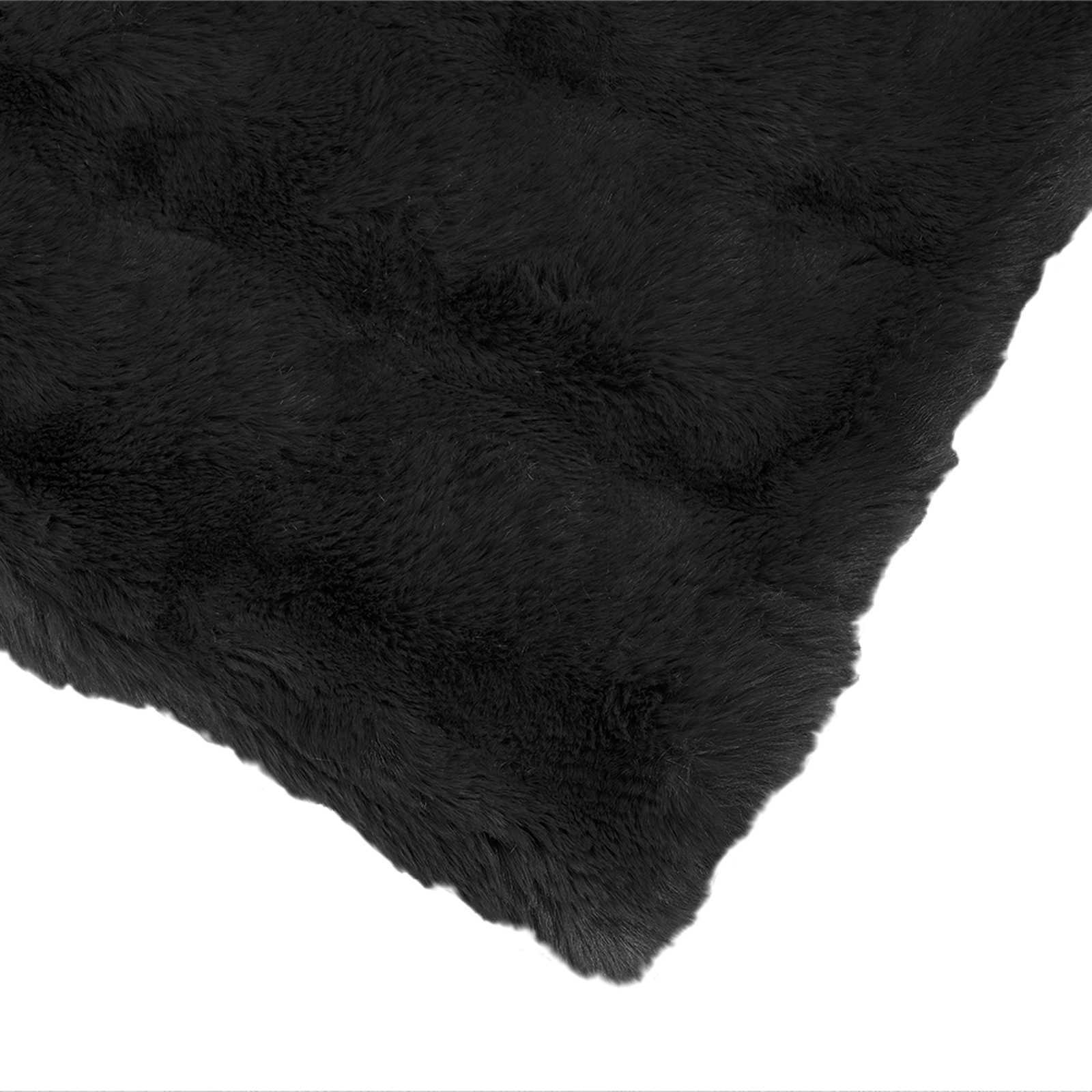 Rutschfeste Decke aus Kunstkaninchenfell Olite Beige Polyester
