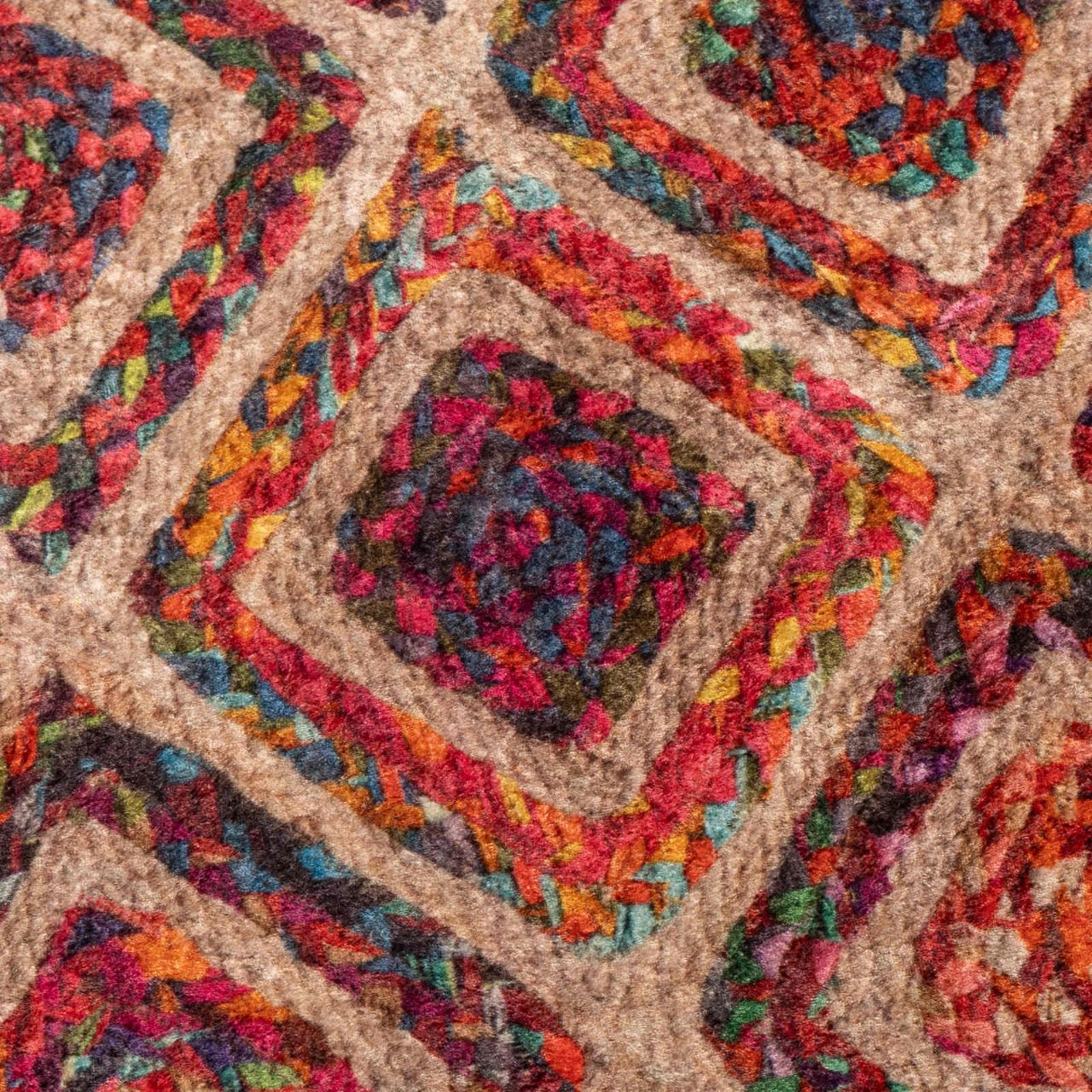 Teppich Waschbar Mehrfarbig 160x230 cm