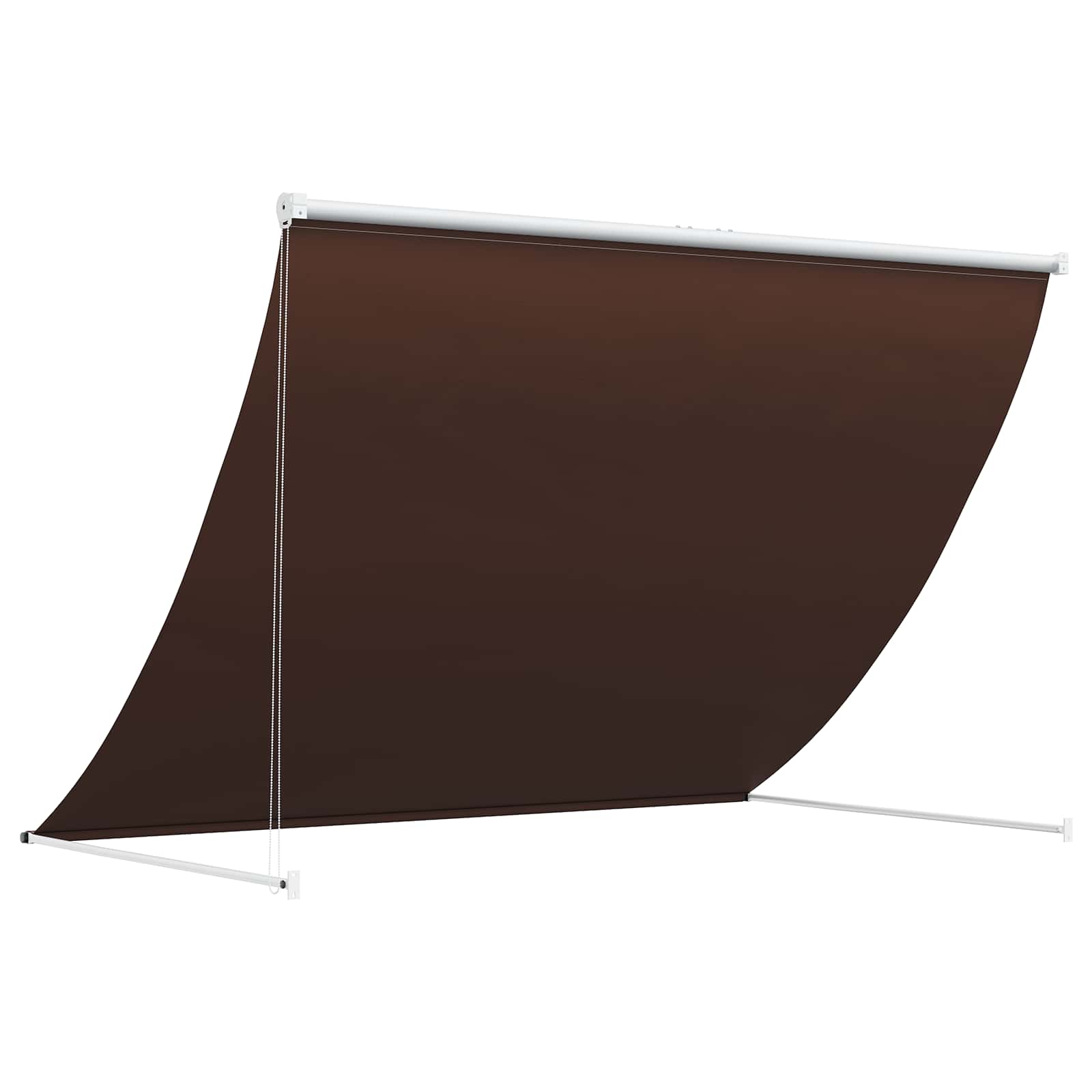 Einziehbare Markise 150×150 cm Blau und Weiß