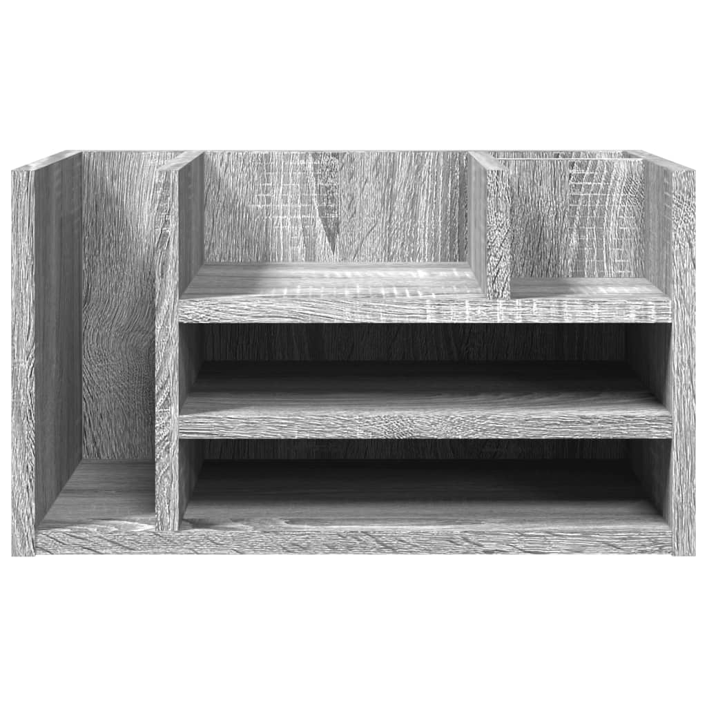 Schreibtisch-Organizer Weiß 44,5x24x25 cm Holzwerkstoff