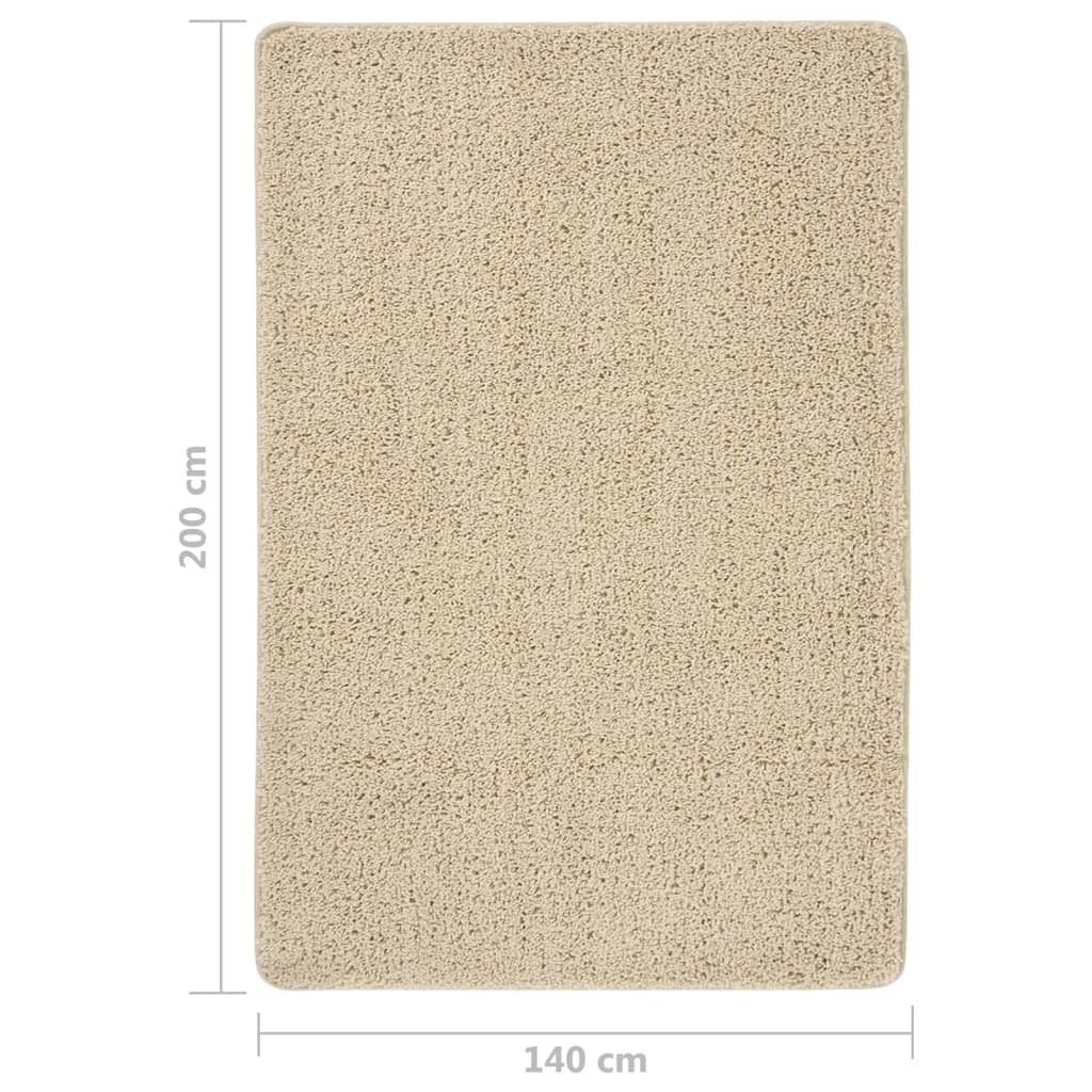 Anti-Rutsch Shaggy Teppich Dunkelgrau 200 x 200 cm PP