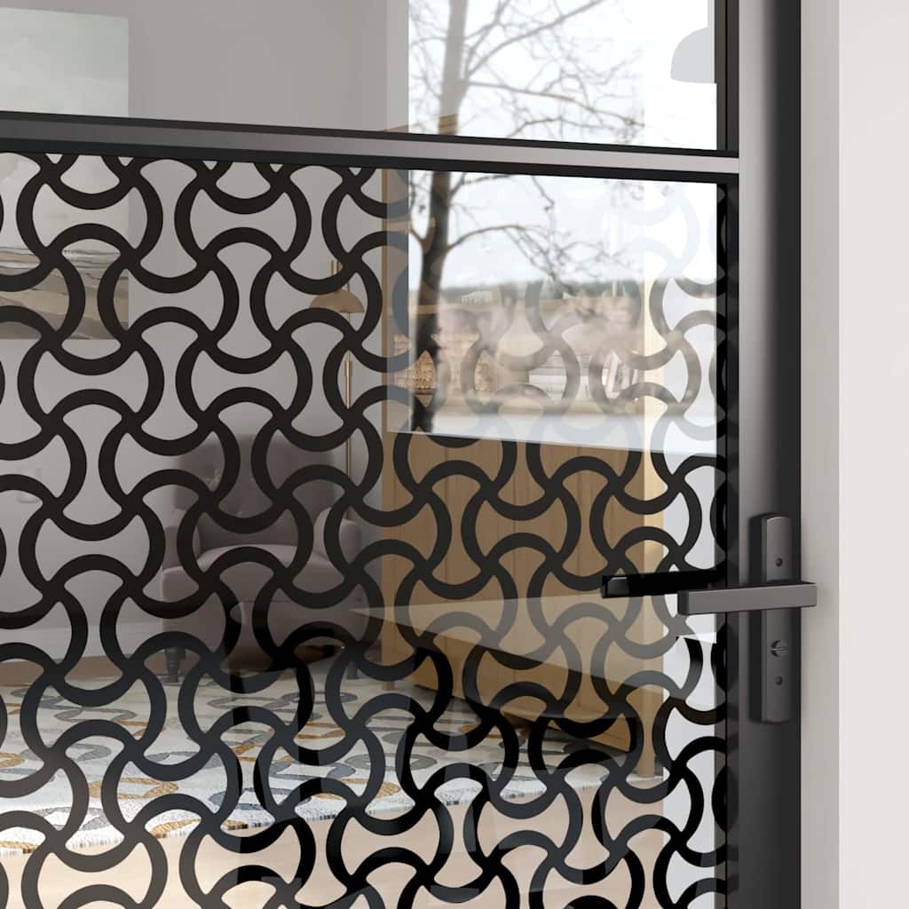 Innentür ESG Glas und Aluminium 76x201,5 cm Schwarz