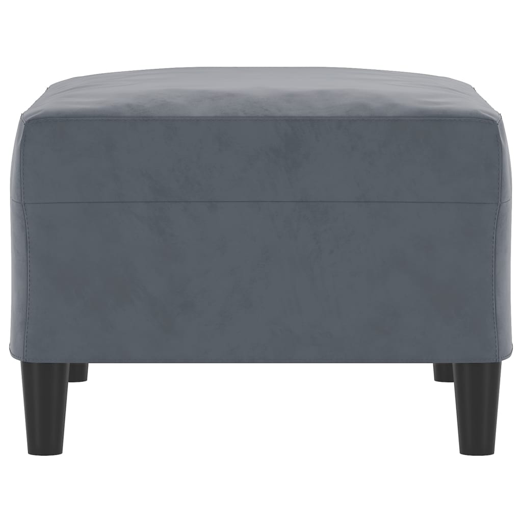Fußhocker Hellgrau 60x50x41 cm Samt