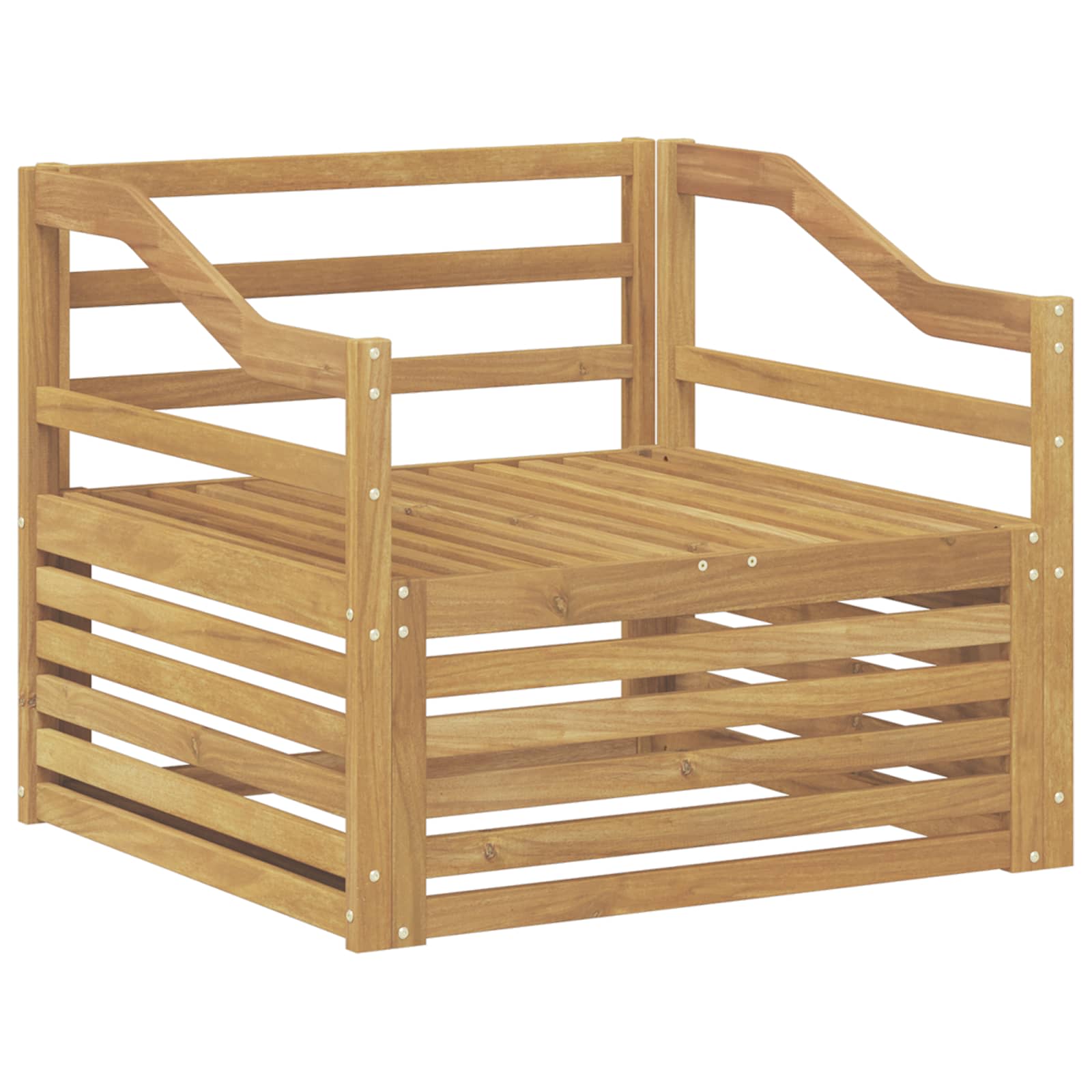 2 Stück Outdoor-Sofa Natur
