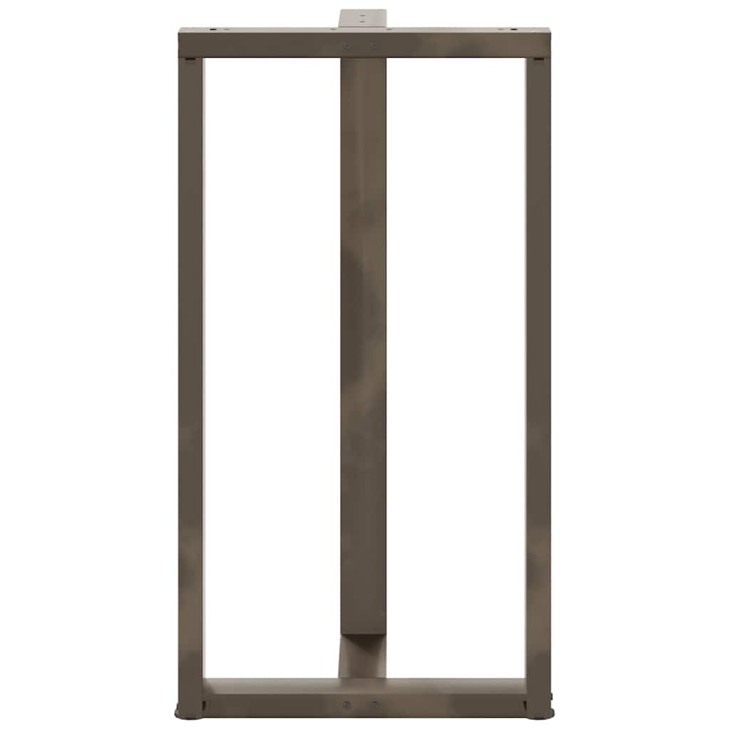 Couchtischbeine T-Form 2 Stk. Schwarz 30x25x(30-31) cm Stahl