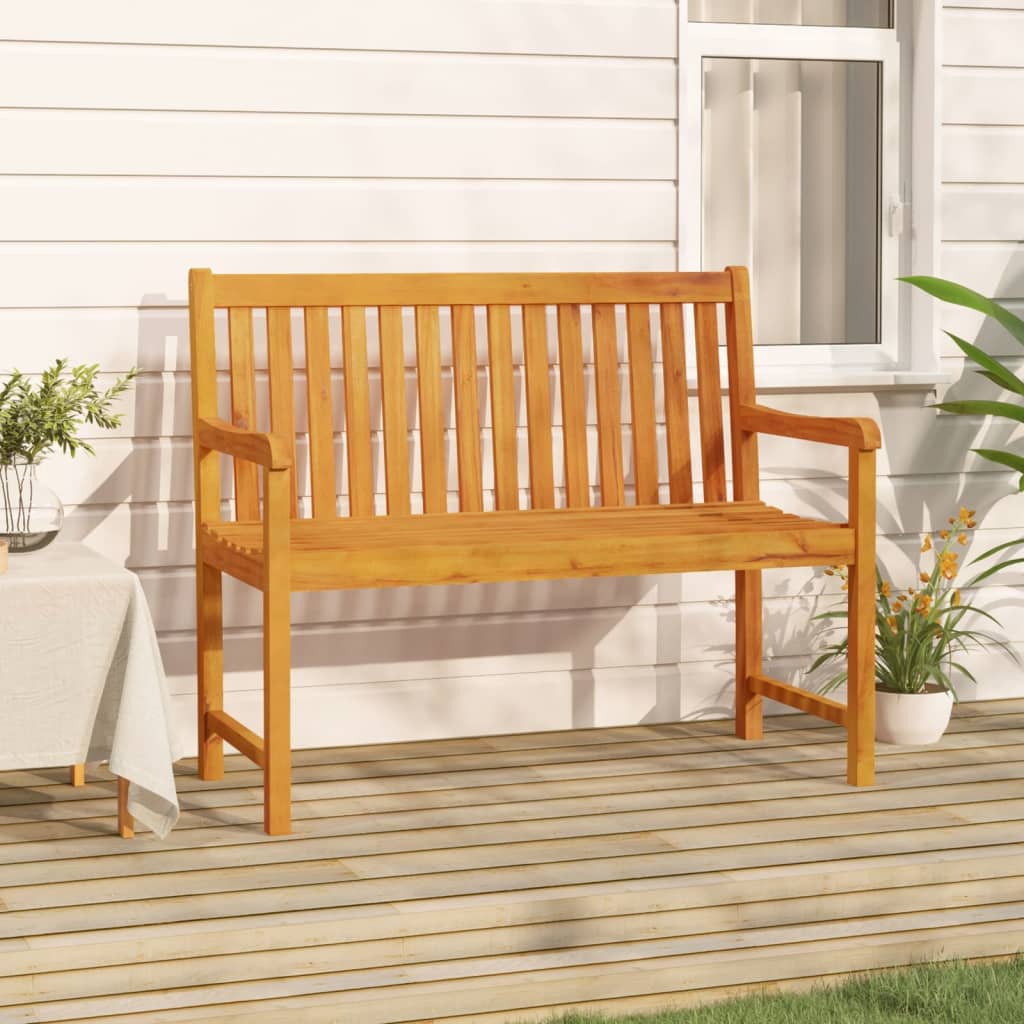 Bank Outdoor Natur 110 x 56 x 90 cm Massivholz Akazie