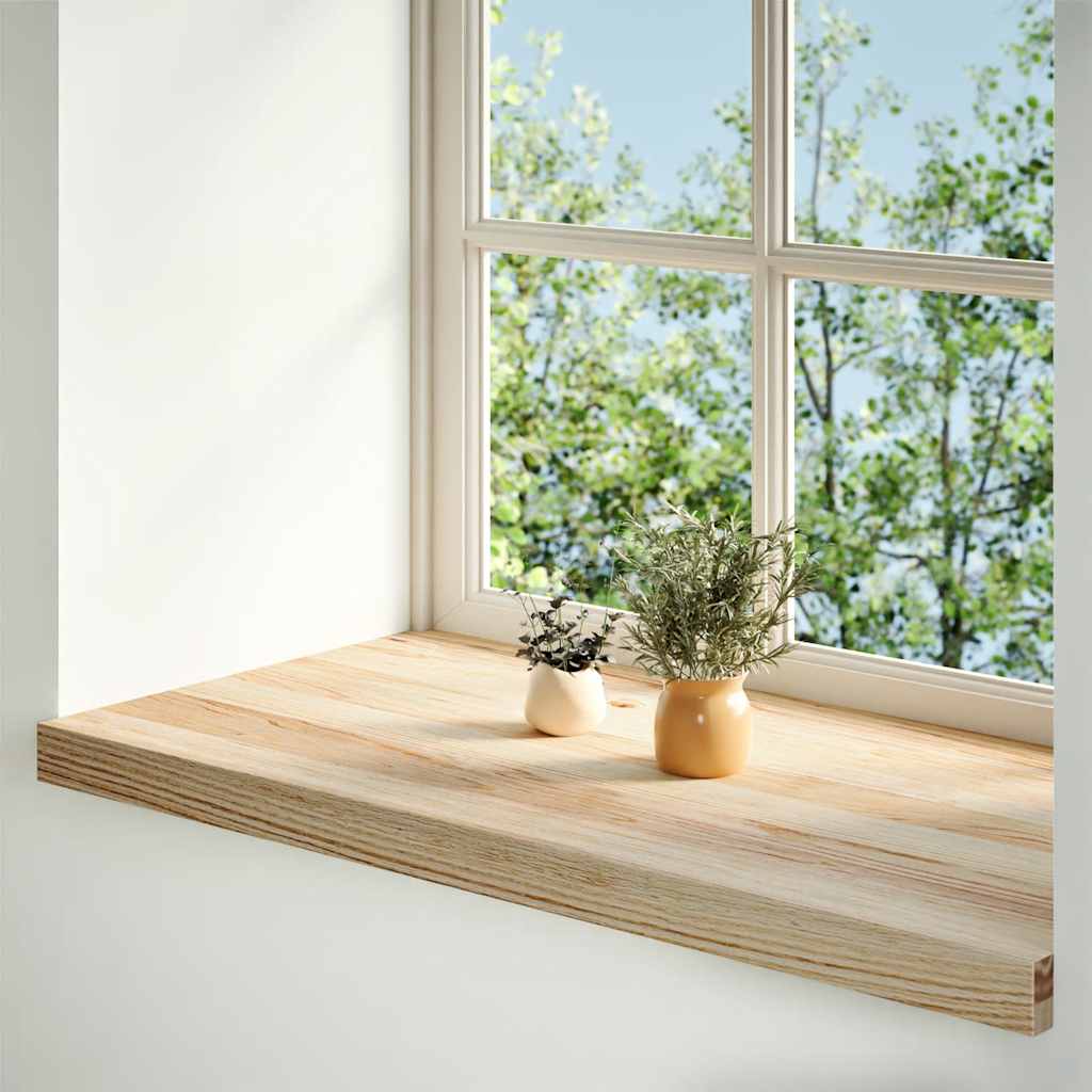 Fensterbänke 2 Stk. Unbehandelt 160x25x2 cm Massivholz Eiche