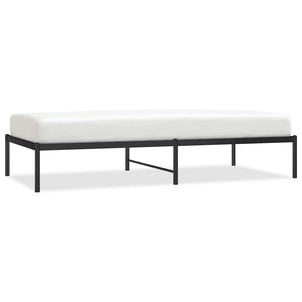 Bettgestell Metall Schwarz 75x190 cm
