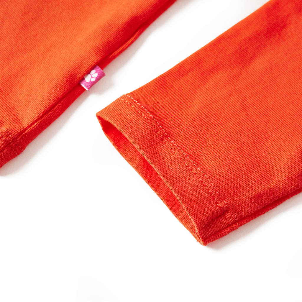 Kinder-Langarmshirt Dunkles Ocker 128