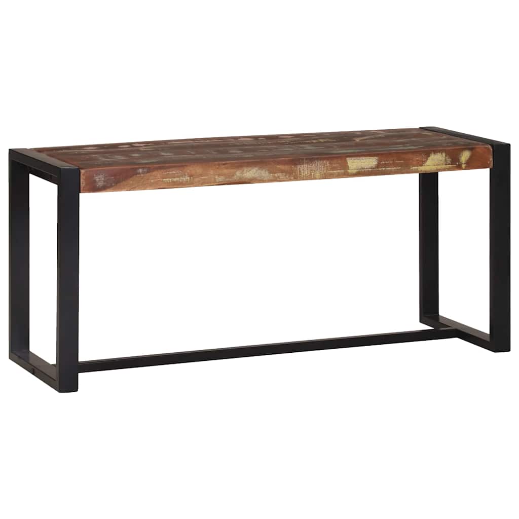 Bank Mehrfarbig 60x35x45 cm Massivholz Altholz