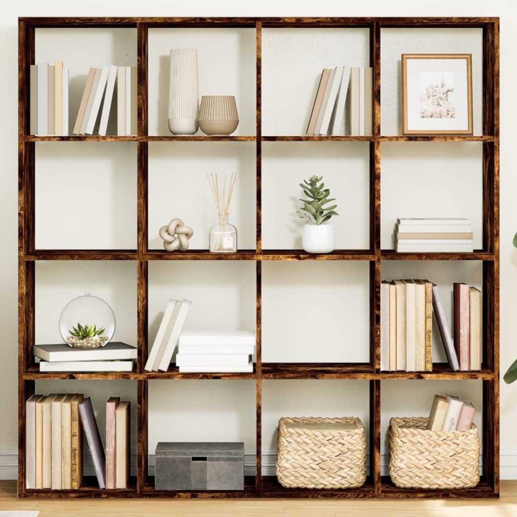 Bücherregal Weiß 137,5x29x137,5 cm Holzwerkstoff