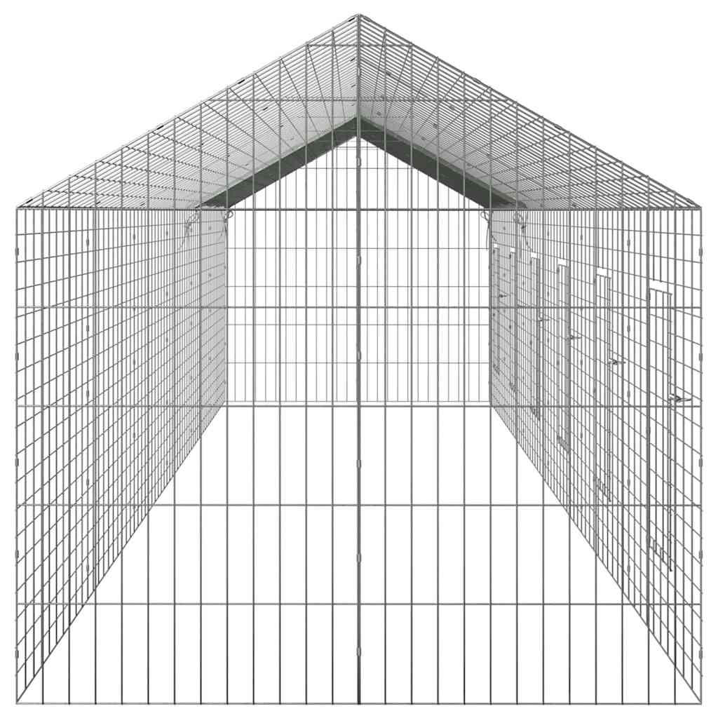 Hasenkäfig Silber 100 x 78 x 78 cm Verzinkter Stahl