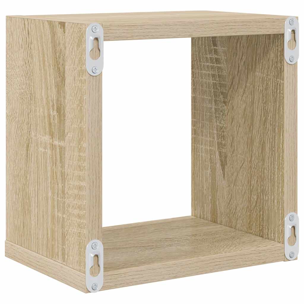 Würfelregale 2 Stk. Weiß 30x15x30 cm