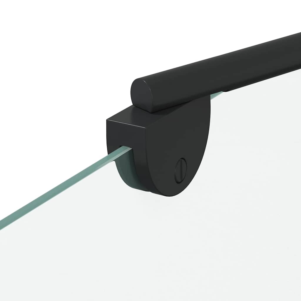 Duschabtrennung 120x68x130 cm Hartglas Gestreift