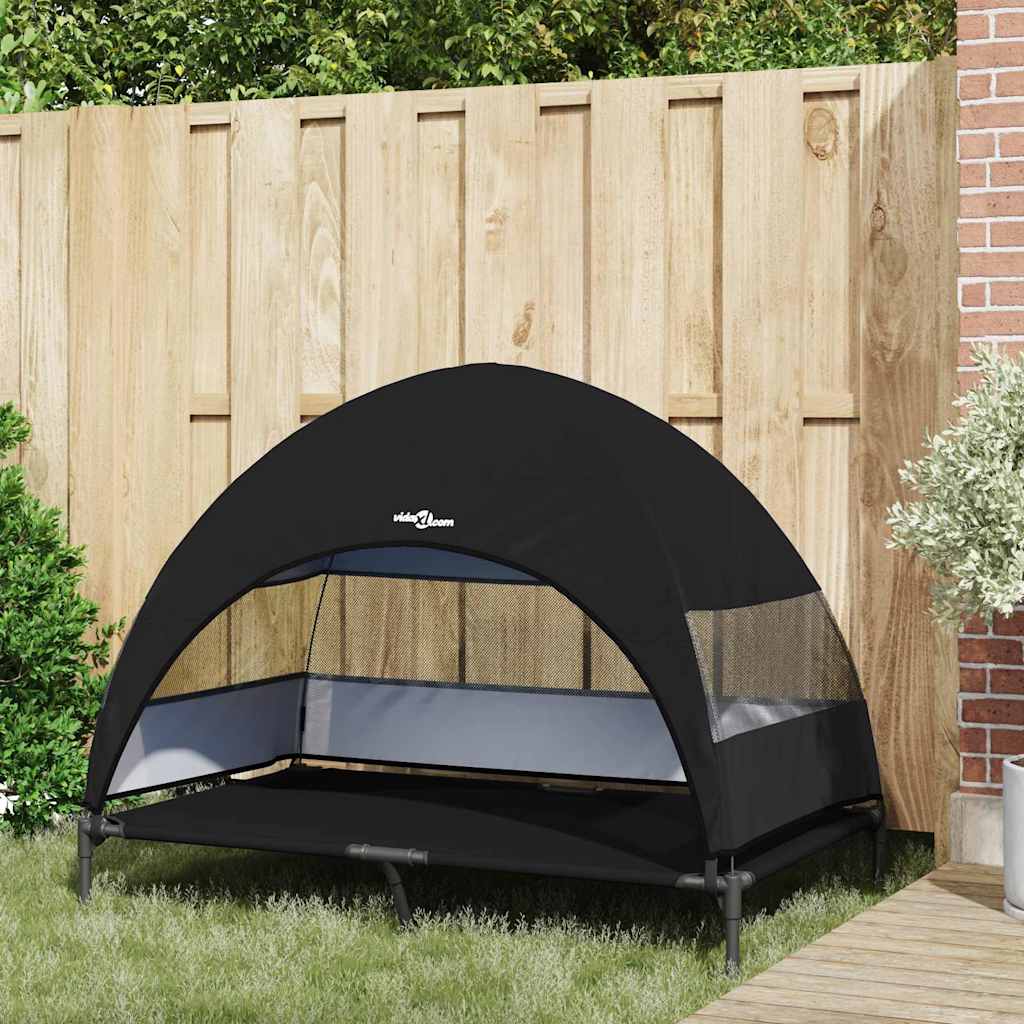 Hochgelegtes Hundebett Hellgrau 127 x 81 x 108 cm