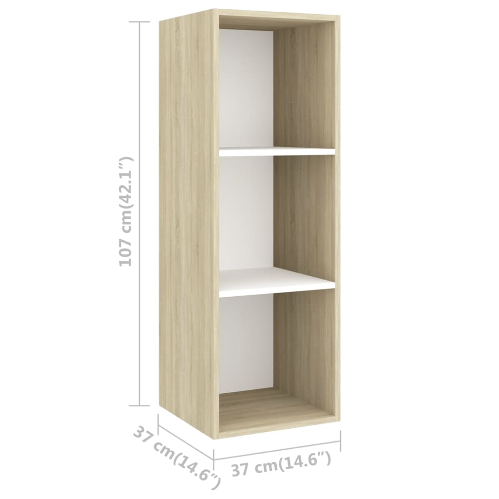 3-tlg. TV-Schrank-Set Weiß Holzwerkstoff