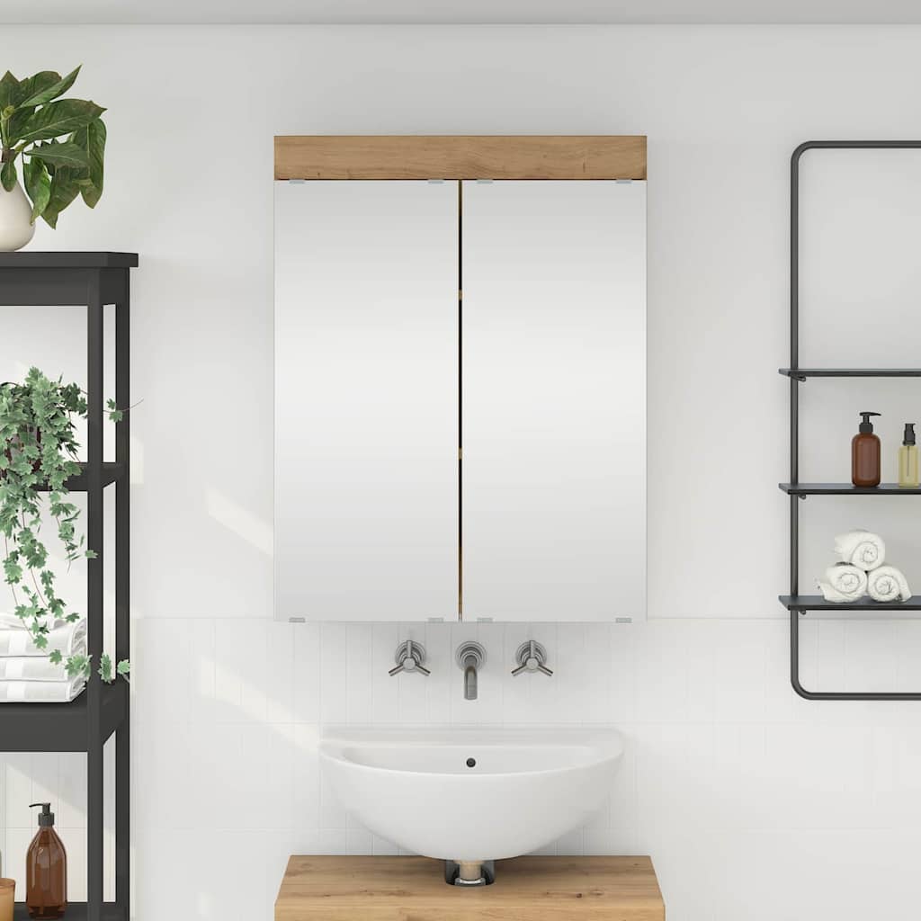 Badezimmermöbel-Set TULUM 2 pcs Weiß 60 x 34 x 63 cm