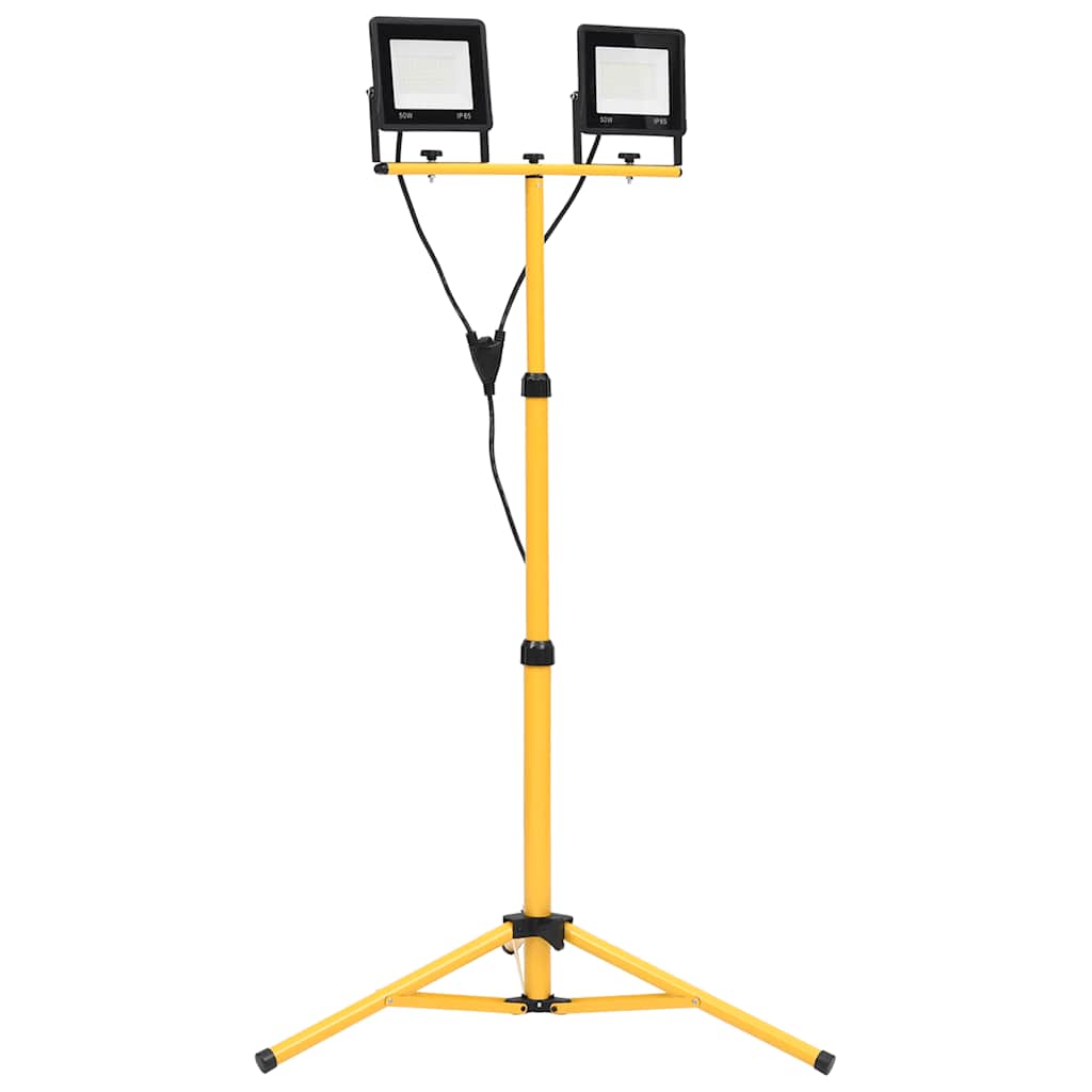 LED-Fluter mit Stativ 2x10 W Warmweiß