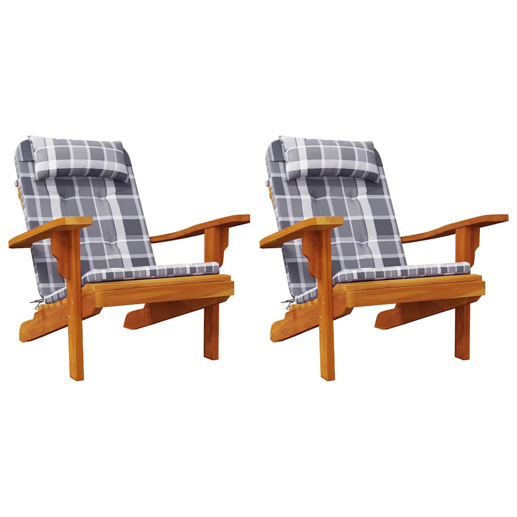 Adirondack-Auflagen 2 Stk. Hellblau Oxford-Gewebe