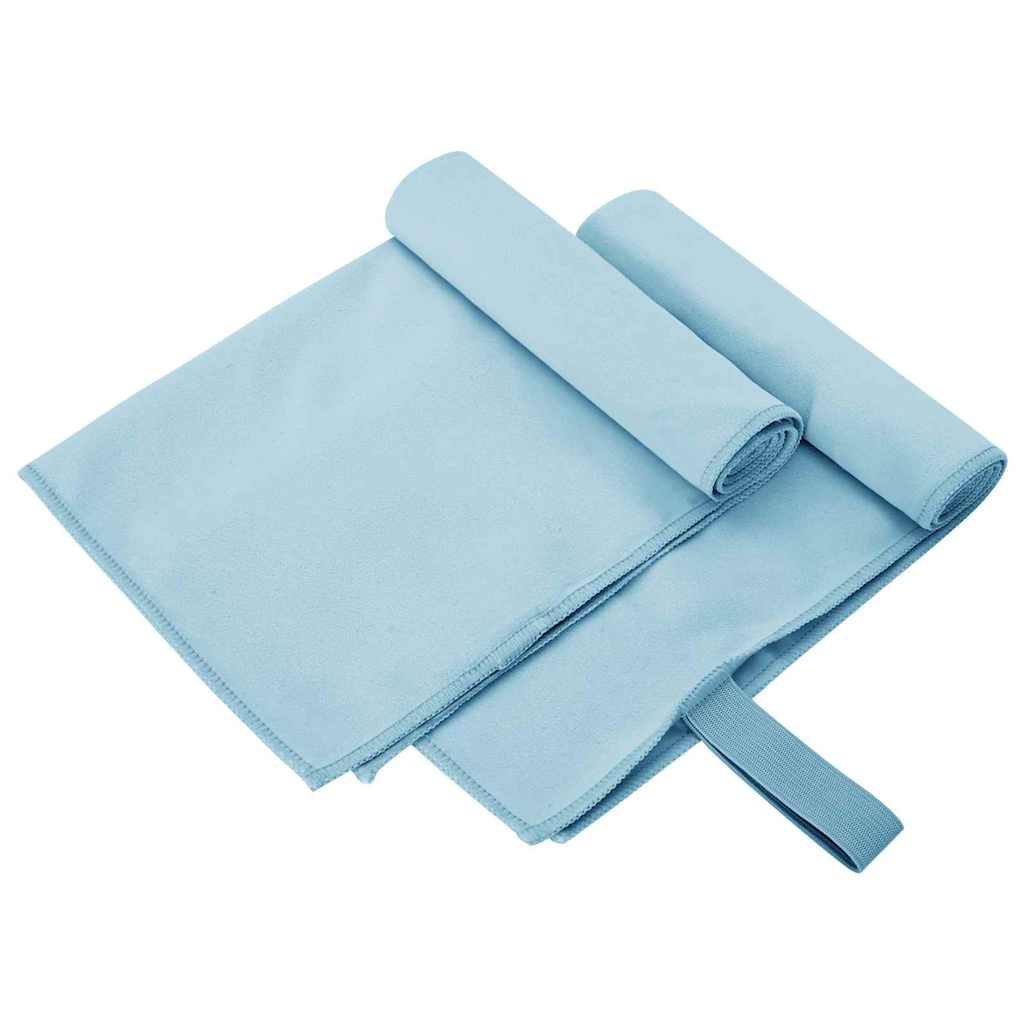 Sporthandtücher 2 pcs Schwarz 50 x 30 cm Polyester und Polyamid