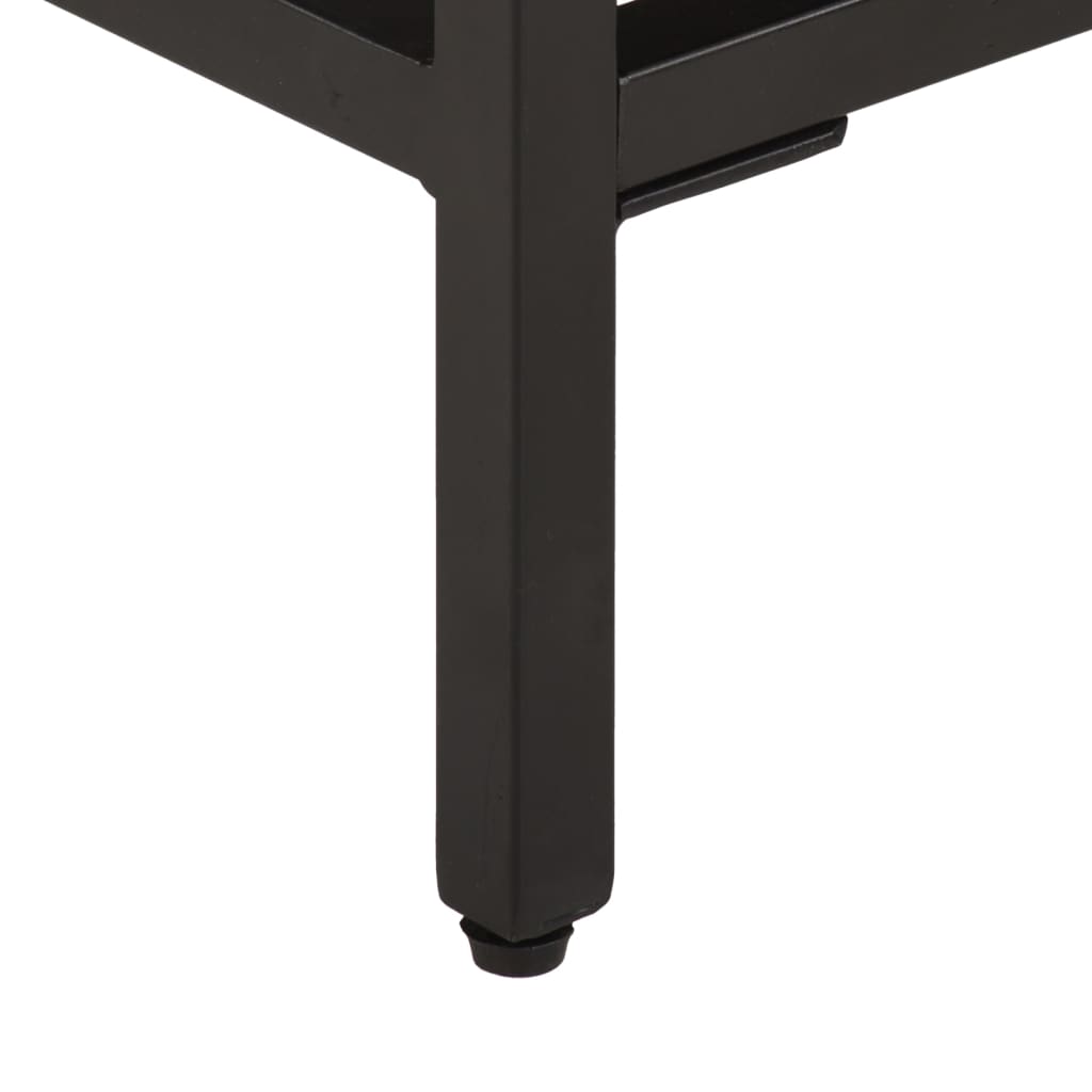 Beistelltisch 40x30x50 cm Raues Mango-Massivholz