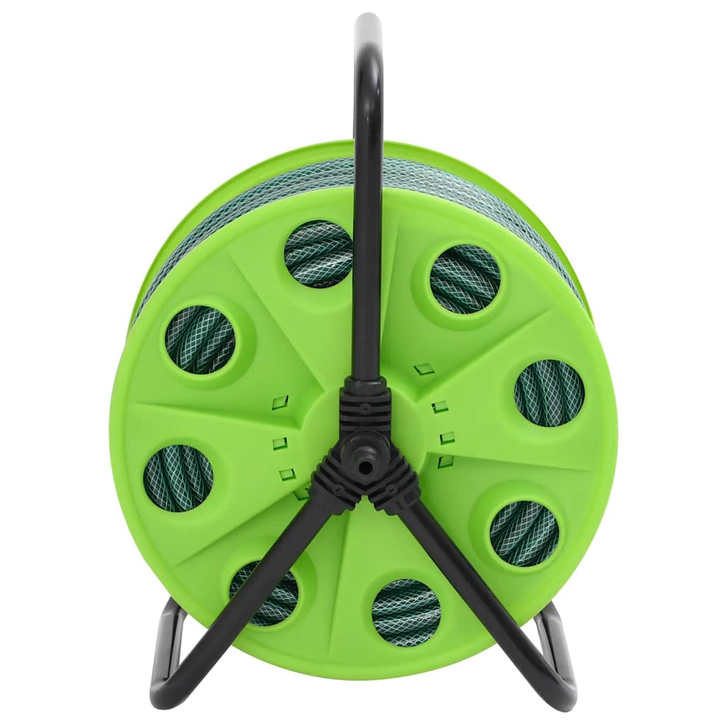 Schlauchtrommel Freistehend Grün mit 20 m Schlauch PVC