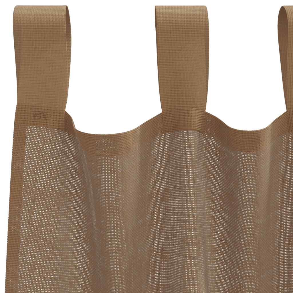 Voile Vorhänge mit Ösen 2 Stk. Apfelgrün 140x140 cm