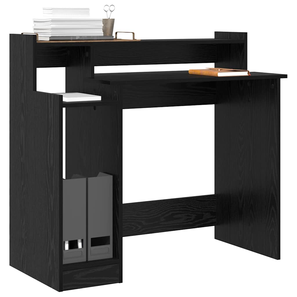 Schreibtisch mit LEDs Weiß 97x45x90 cm Holzwerkstoff