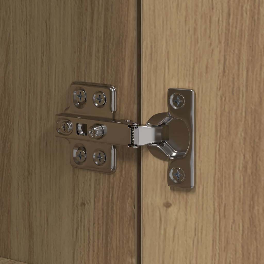 Küchenschrank Weiß 60x50x180 cm Holzwerkstoff