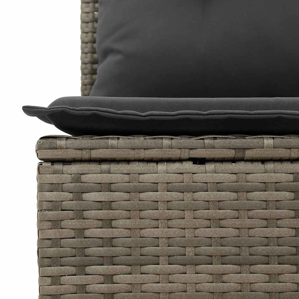 Garten Essgruppe mit Kissen 7 pcs Schwarz und Creme