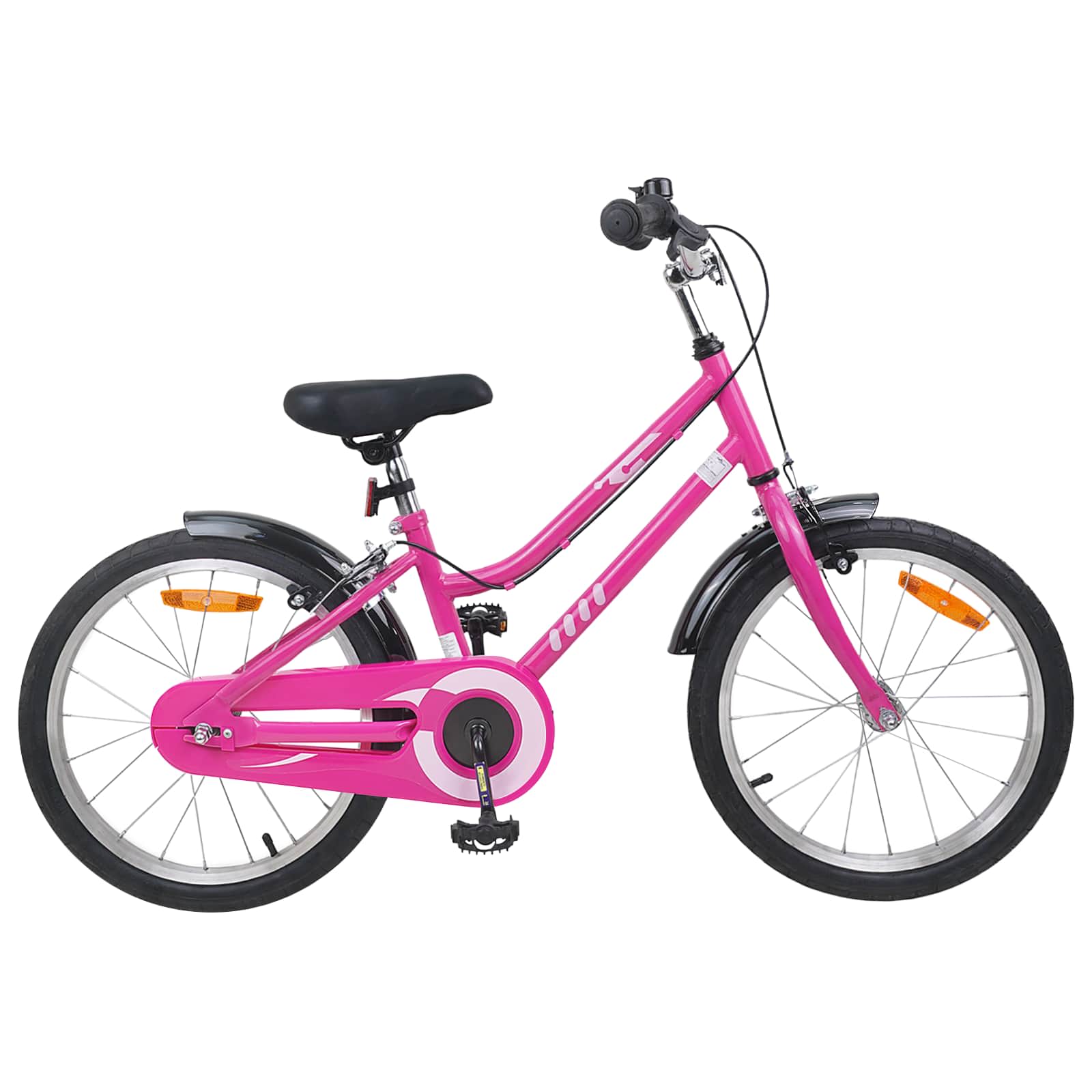 Kinderfahrrad 12 Zoll für 2-4 Jahre alt Pink Weiß
