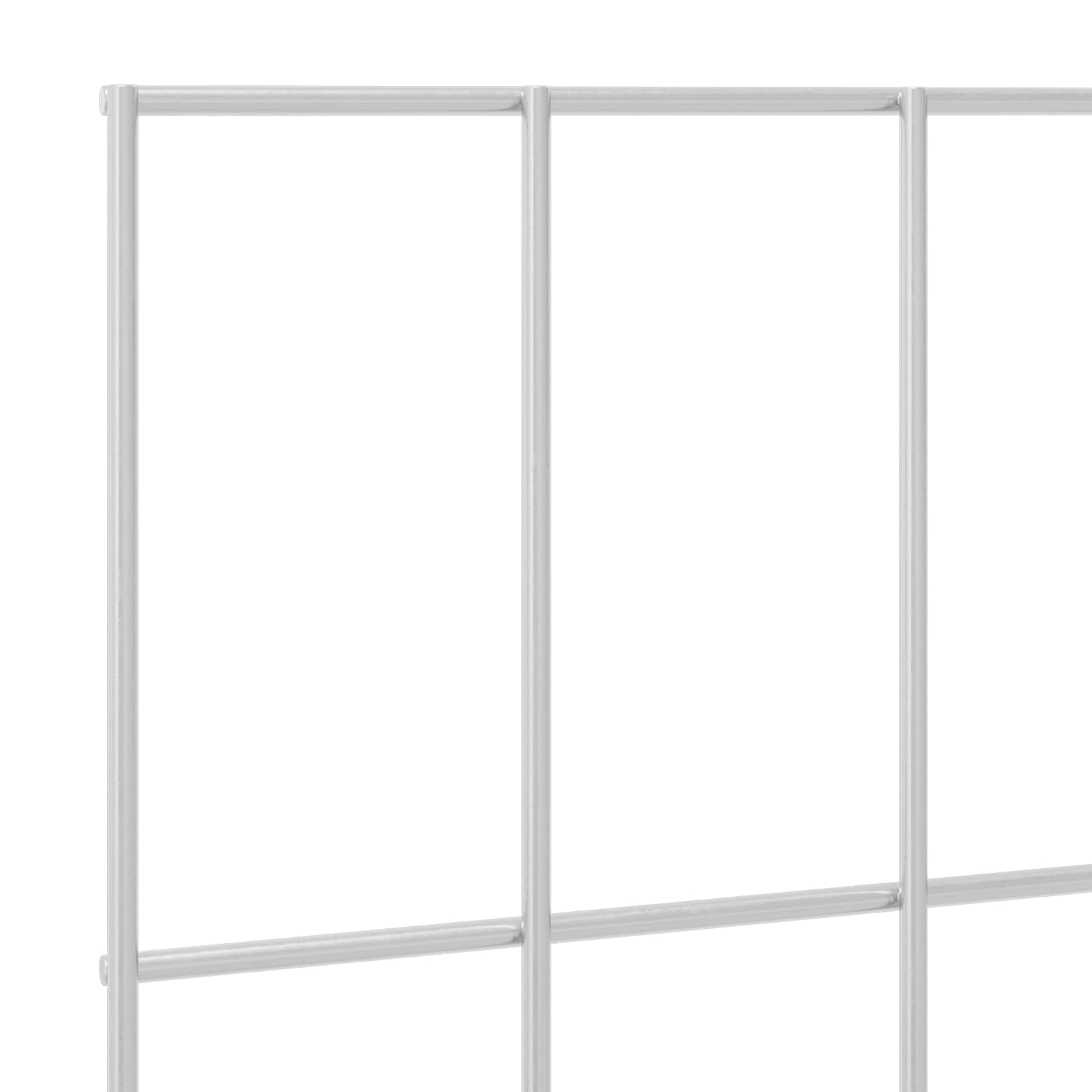 Gartenzaun mit Pfählen 12 pcs 35 x 30 cm Mesh Verzinkter Stahl