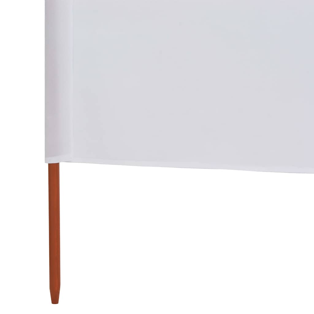 3-teiliges Windschutzgewebe 400 x 120 cm Weiß