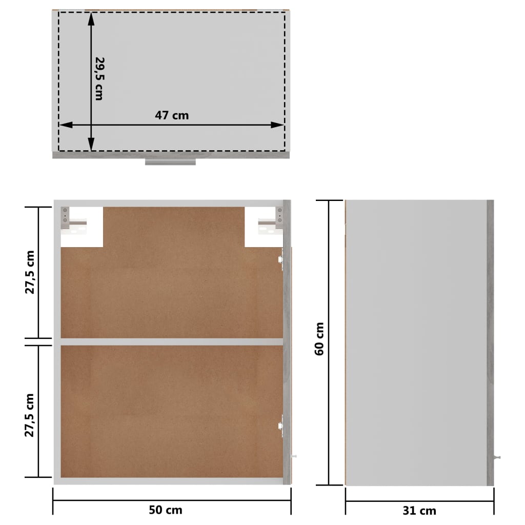 Unterschrank Lyon Weiß 60x46x81,5 cm Holzwerkstoff