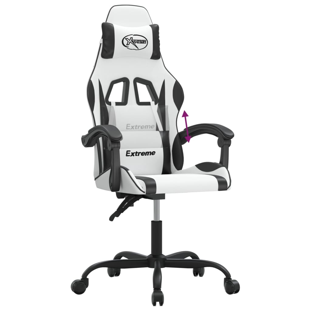 Gaming-Stuhl Schwarz und Golden Kunstleder