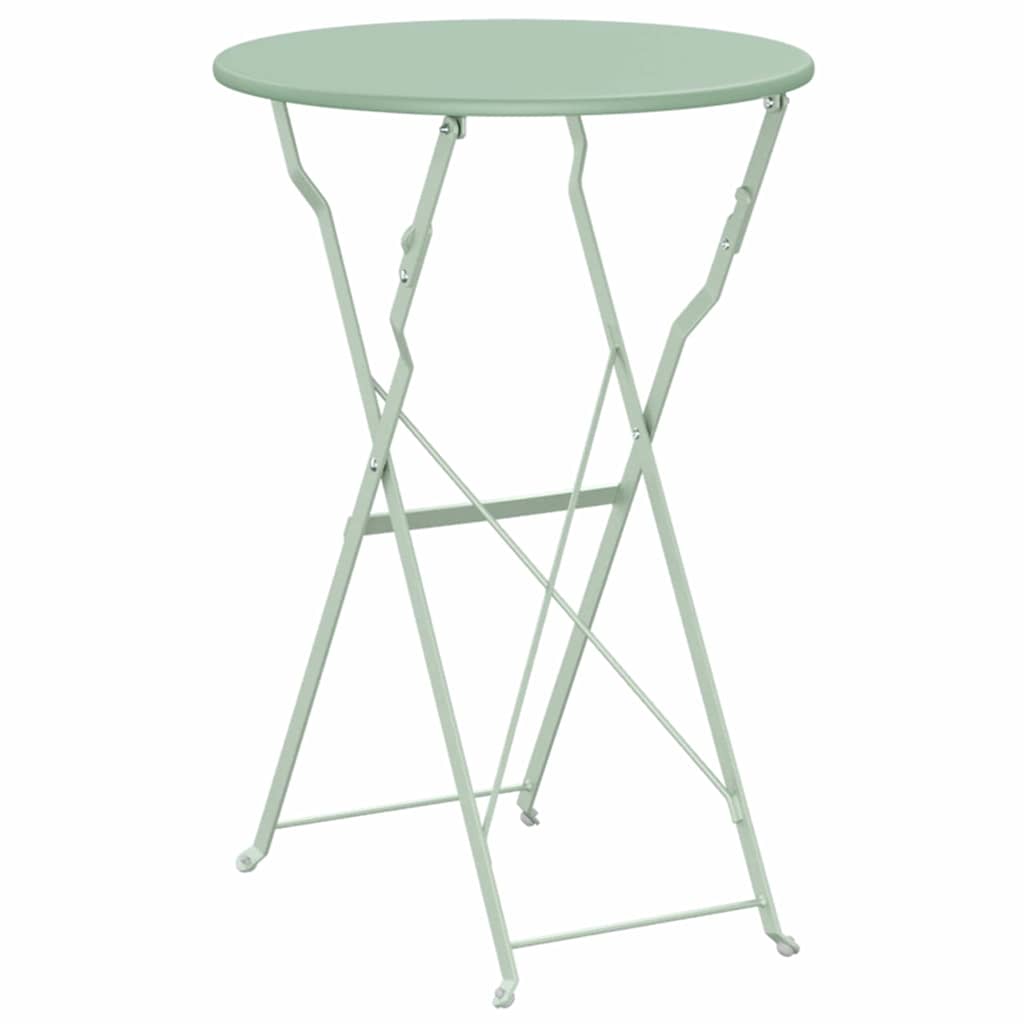 Bistrotisch Weiß Ø 50 x 71 cm Pulverbeschichteter Stahl