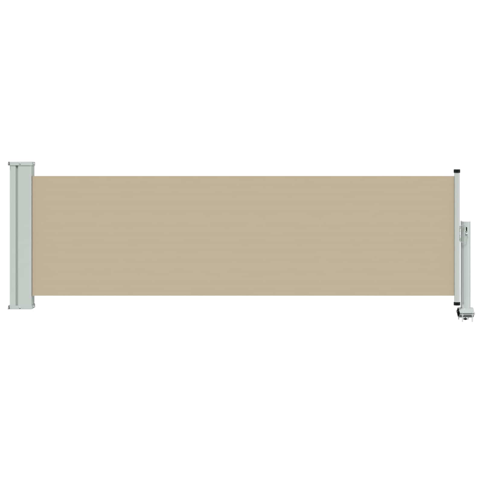 Seitenmarkise 60 x 300 cm 100% Polyester Eisen Stahl