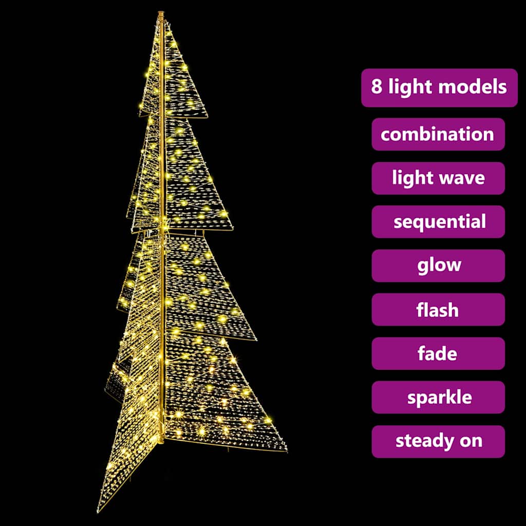 Weihnachtsbaum mit 100 LEDs Warmes Weiß 120 cm PET