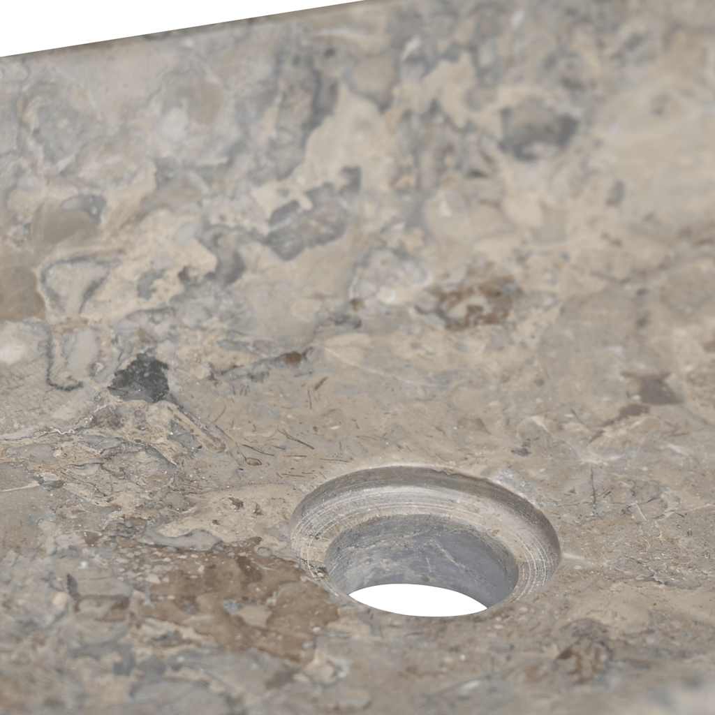 Waschbecken Creme 50x35x10 cm Marmor