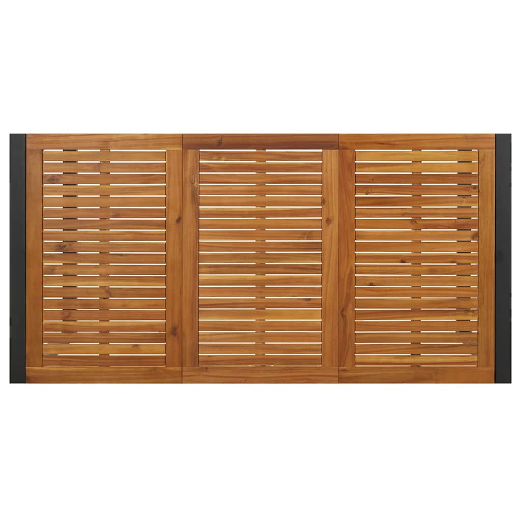 Garten Essgruppe 5 pcs Schwarz und Braun Poly-Rattan