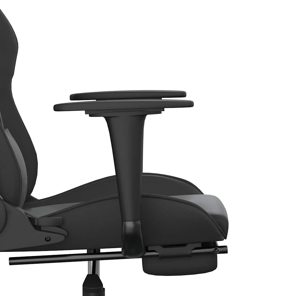 Gaming-Stuhl mit Massagefunktion Schwarz und Rot Kunstleder