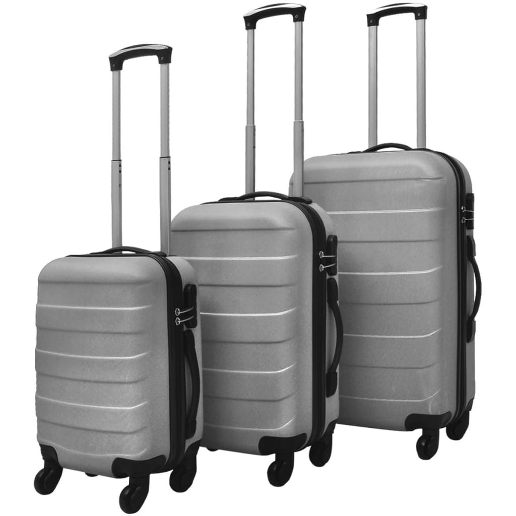3-tlg. Hartschalenkoffer-Set Blau 45,5/55/66 cm